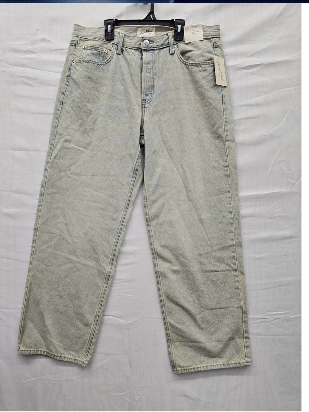 Plus-Size Wide Leg Jeans in Light Sage - Women Jeans - Picture 2 of 8